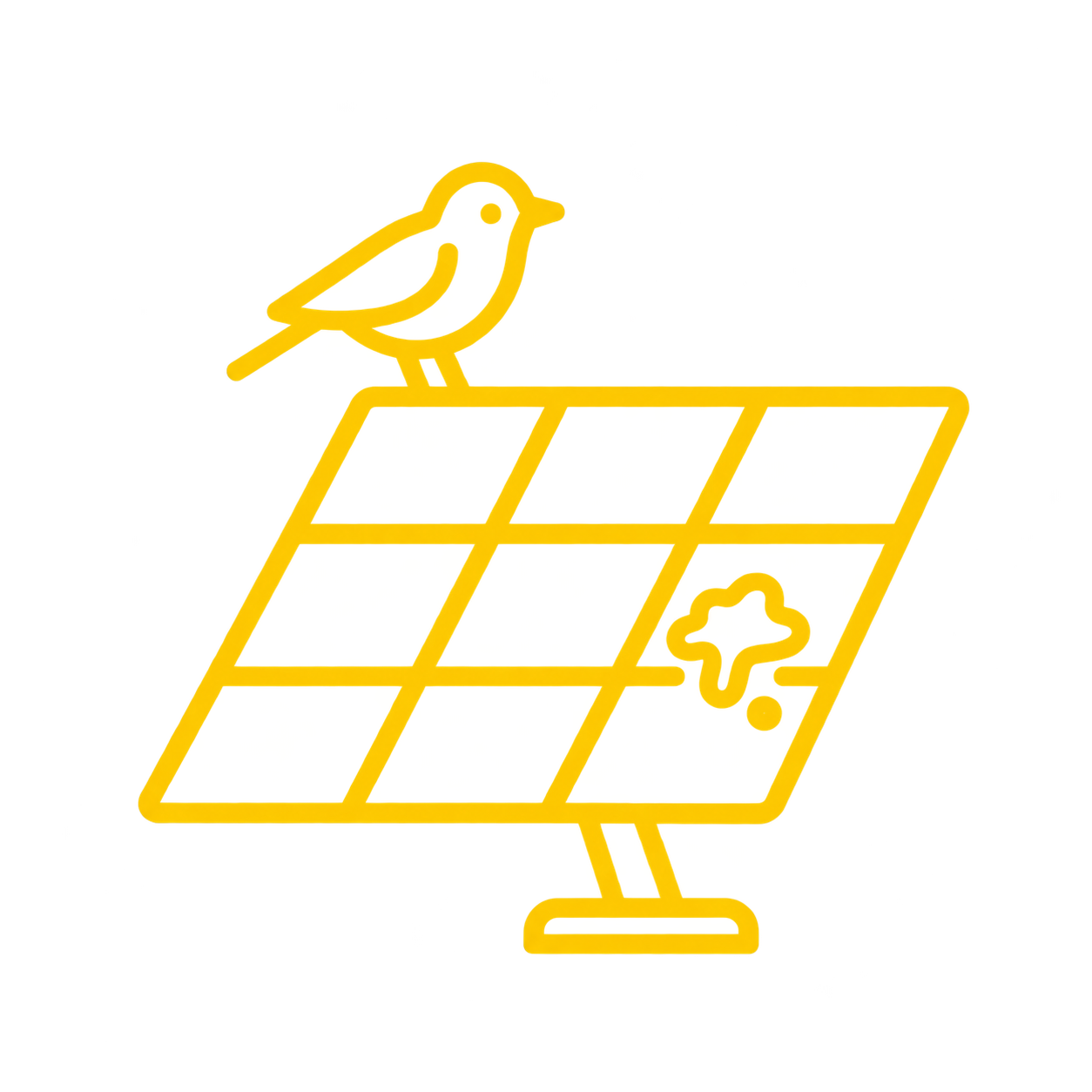 Photovoltaikreinigung - Vogelkot