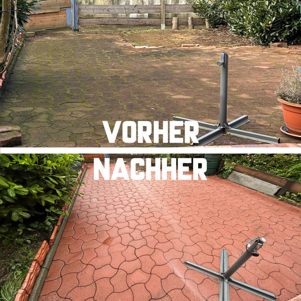 Steinreinigung Terrasse