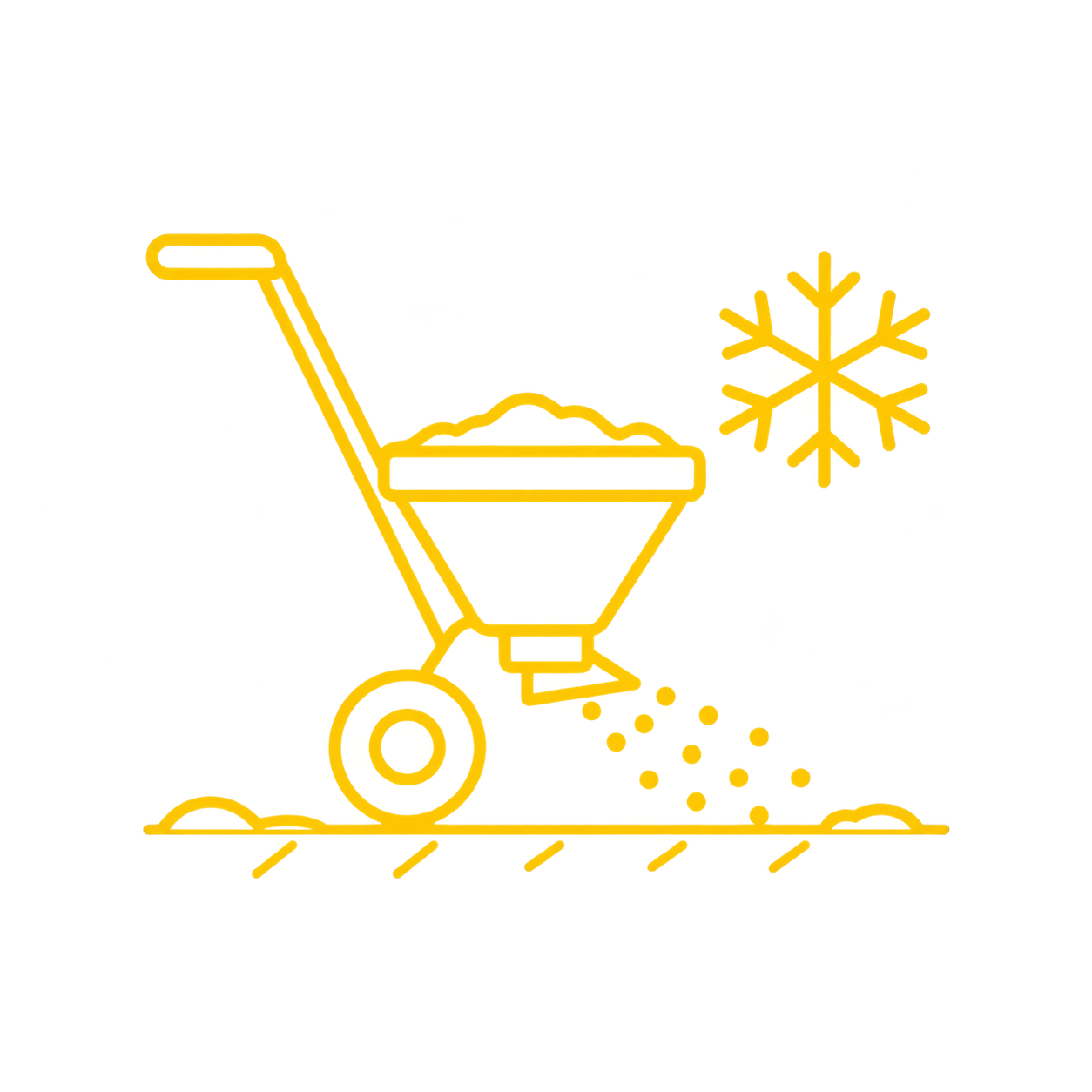 Winterdienst - Streuen bei Schnee- und Eisglätte